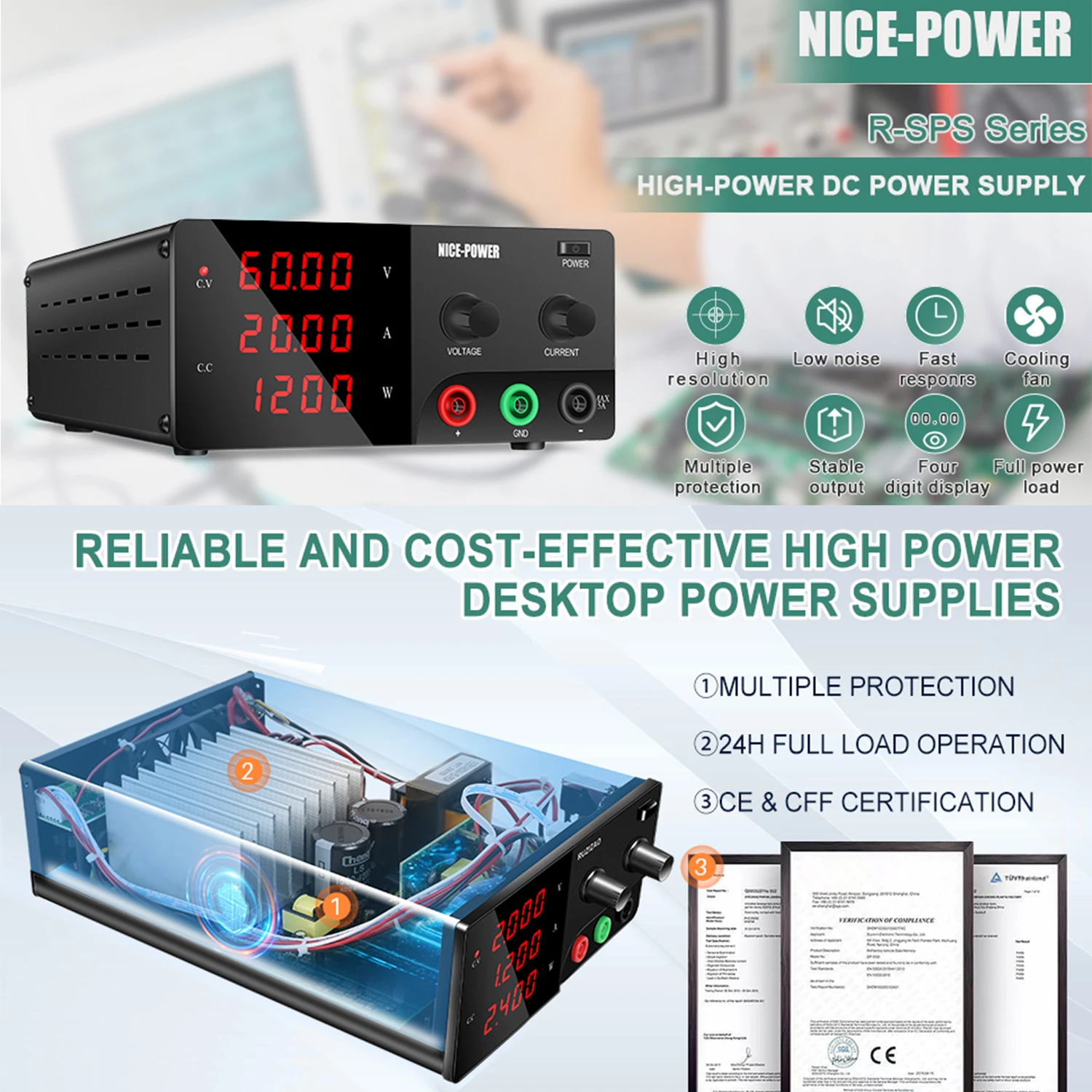 30V 30A Lab Bench Stromquelle  – High Power 60V 20A Bench Power Supply Bewertung und Preis
